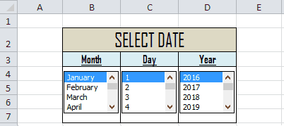 Excel ListBox Form