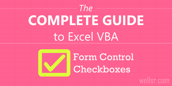 Form Control Checkbox VBA