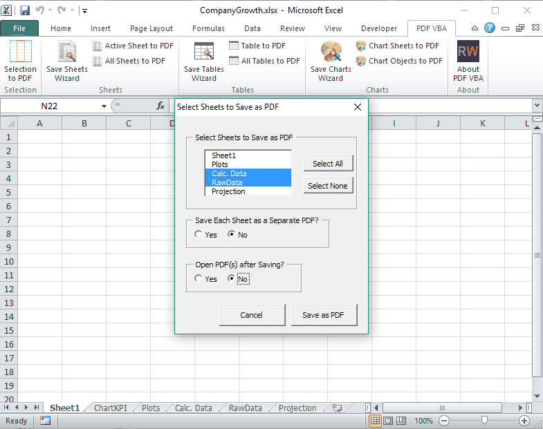 PDF VBA Excel Add-in - wellsr.com