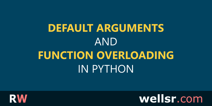 Method overloading - Python Tutorial