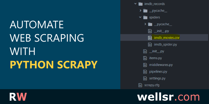 Web Scraping With Python Scrapy Wellsr Com