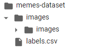 memes dataset directory structure
