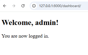 authentication successful