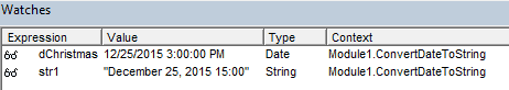VBA CStr convert date to formatted string