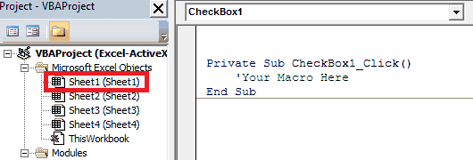 ActiveX Checkbox Click