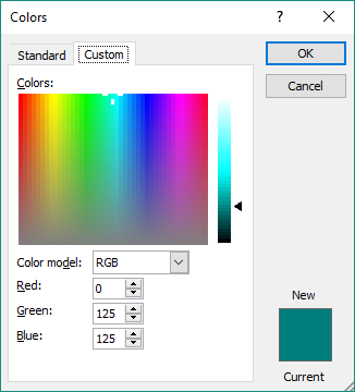 VBA Color Palette Dialog Box with RGB