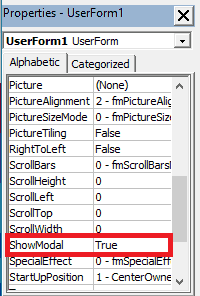 ShowModal Property