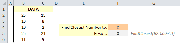 Find Closest Number Greater Than or Equal To in Range