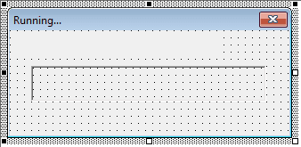 VBA Progress Bar Insert Frame