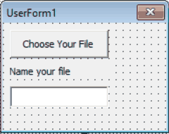 Basic VBA Userform