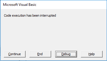 Interrupting code execution with VBA DoEvents