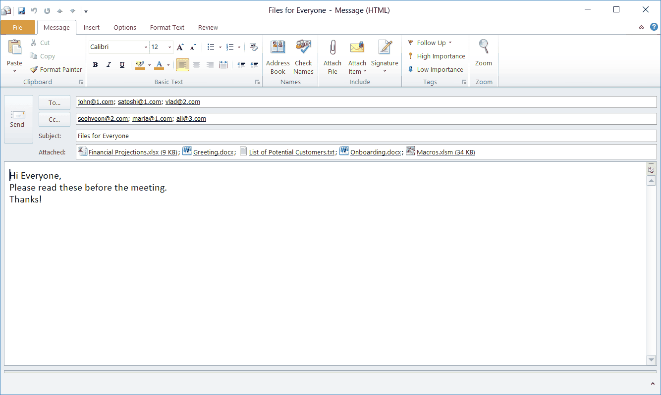 send email from excel vba with attachment