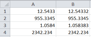 List of numbers, unformatted are unaligned while the formatted are aligned