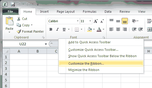 how to add developer tab in excel