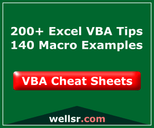 VBA Cheat Sheets